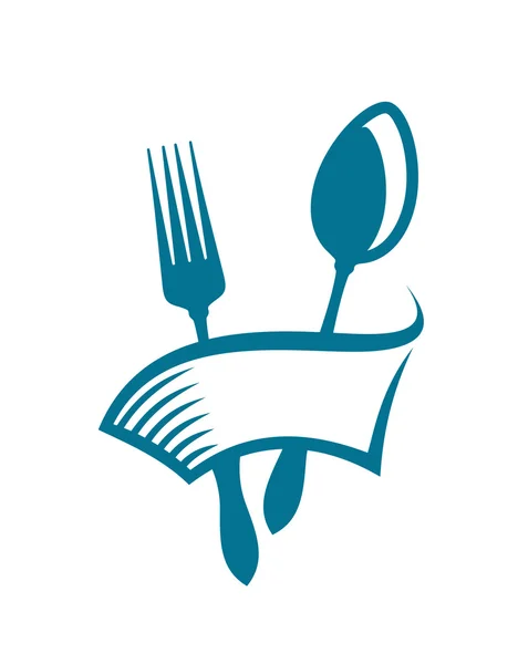 Restaurant und Speisekarte Symbol, wie Logo. Vektorversion auch in der Galerie verfügbar — Stockvektor