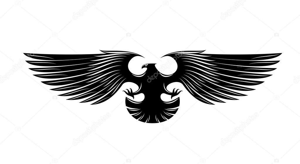 Heraldry eagle symbol, such a logo.