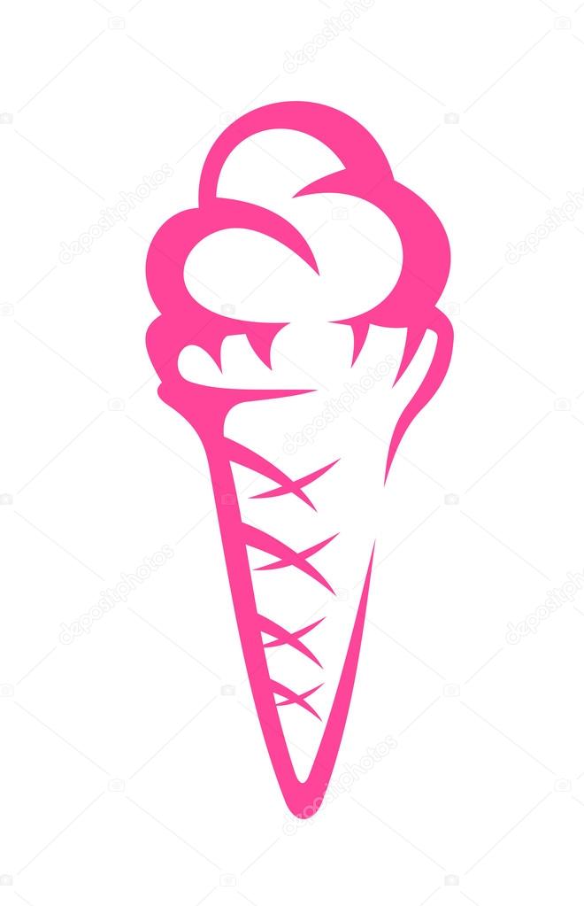 Tasty ice-cream, such logo. Vector version also available in gallery