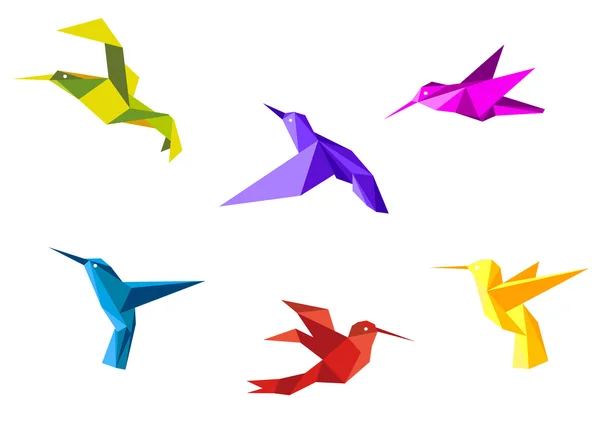Gołębie i kolibry — Wektor stockowy