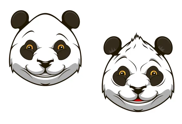 Divertida mascota del oso panda chino — Vector de stock