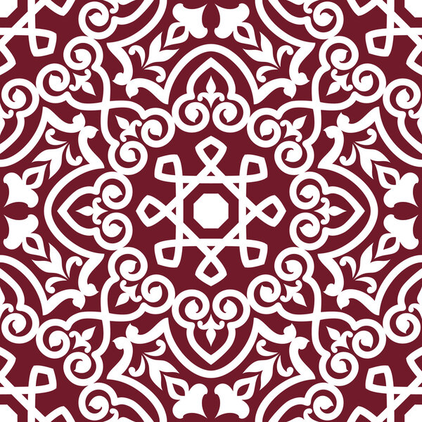 Abstract arabic or persian seamless ornament