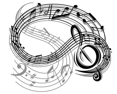 soyut retro müzik arka plan