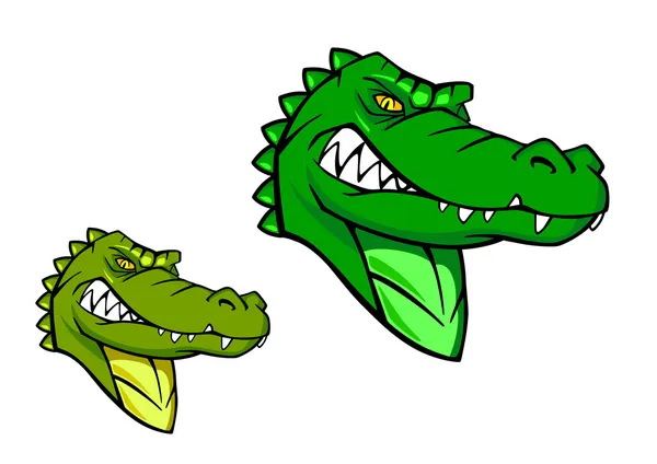 Grüner Wildalligator — Stockvektor