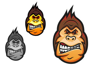 öfkeli monkey maskot