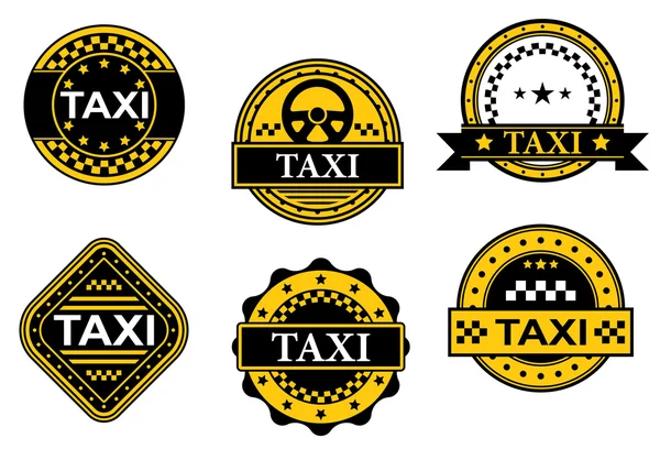 Taxi služby symboly — Stockový vektor