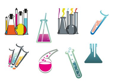 Laboratuvar ve test tüpleri seti
