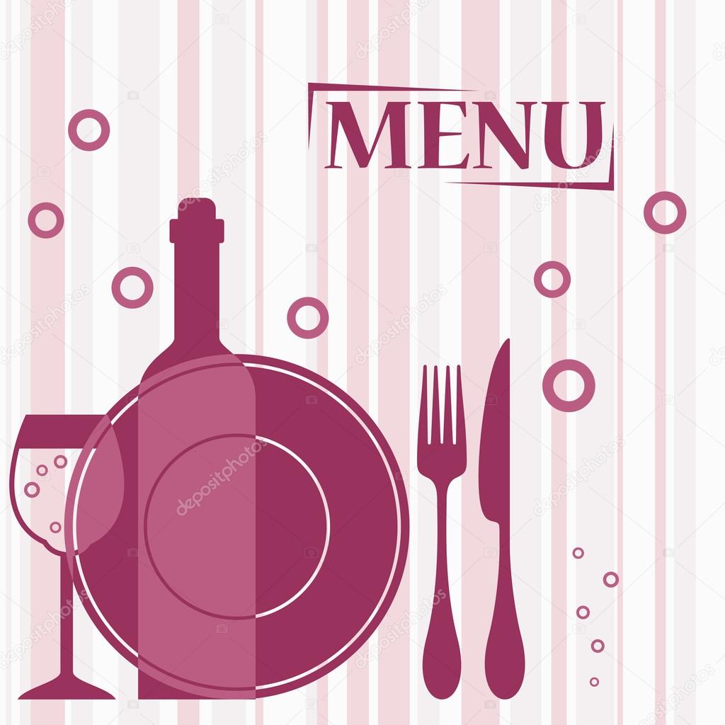 Purple background for cafe menu design