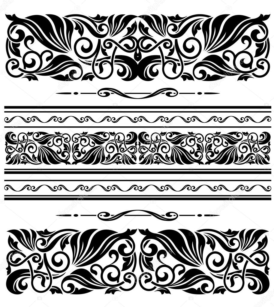 Decorative ornaments and patterns