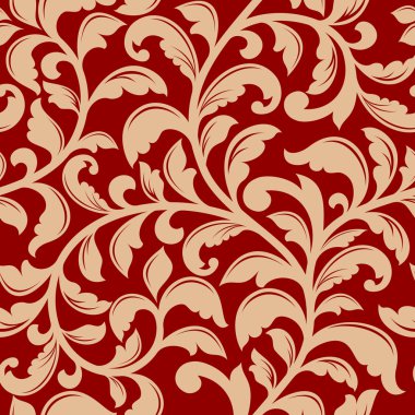 Dekoratif flourishes ile Seamless Modeli
