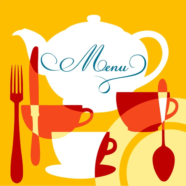 Couverture de menu restaurant — Image vectorielle