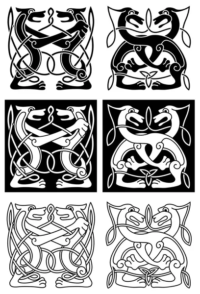 Adorno celta tribal — Vector de stock