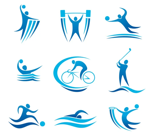 Sport symbolen en pictogrammen — Stockvector