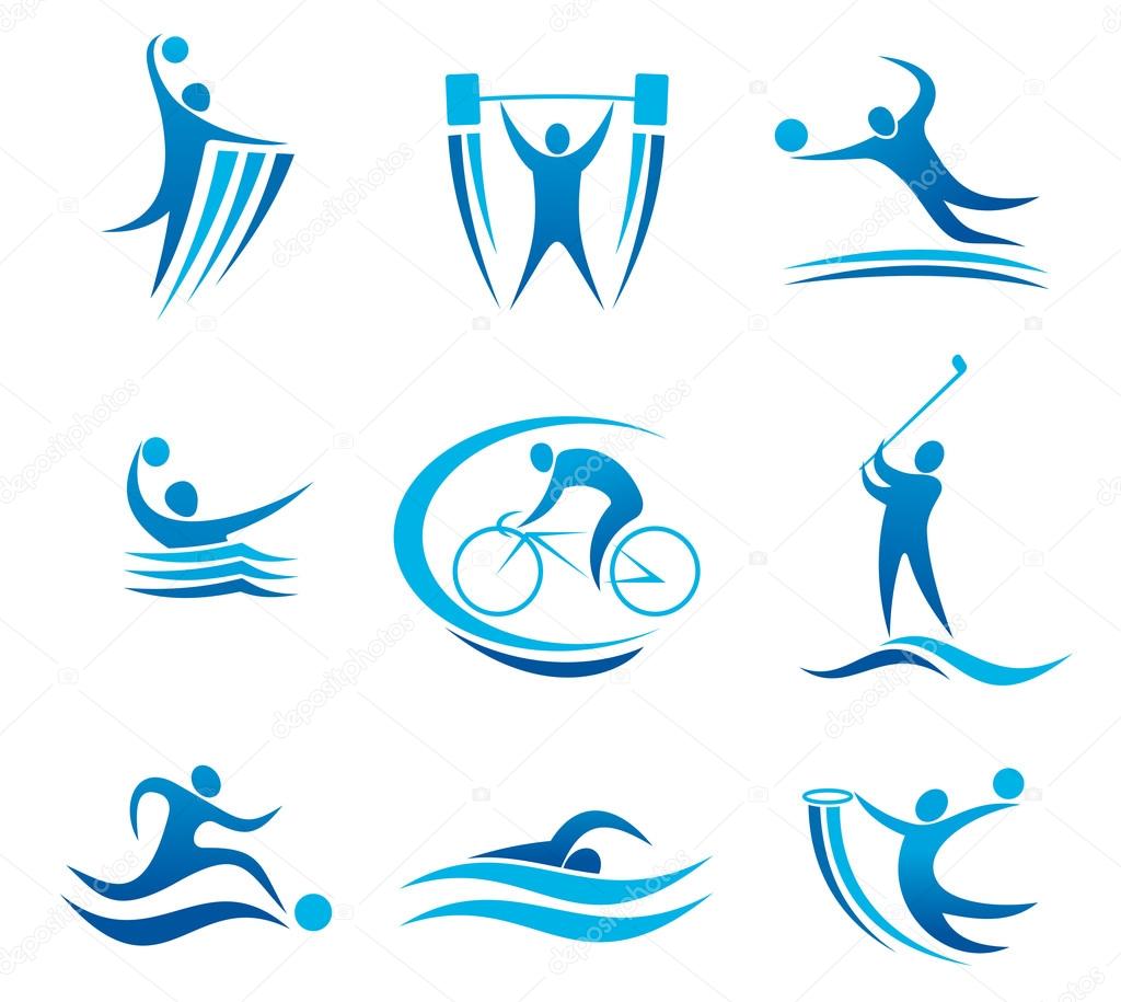 Sport symbols and pictograms