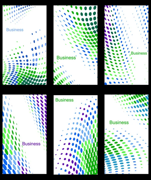 Conjunto de cartões de visita abstratos — Vetor de Stock