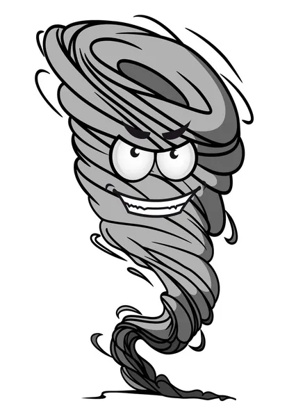 Tornado mascotte — Stockvector