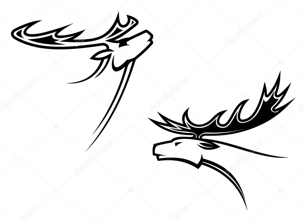 Wild deer mascots