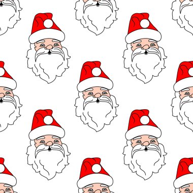 Noel Baba Dikişsiz desen arka plan
