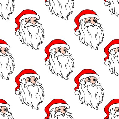 Santa Dikişsiz desen çizgi film