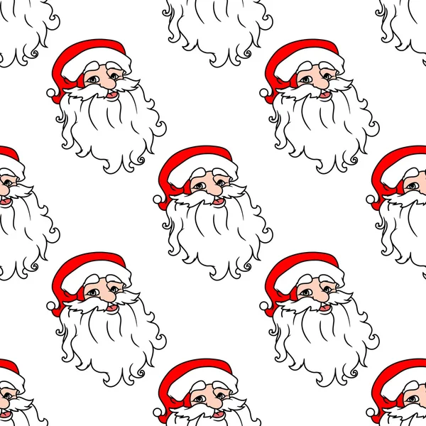 Boże Narodzenie płynny wzór z Santa Claus — Wektor stockowy