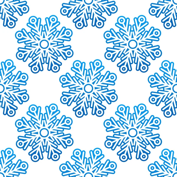 Fond de motif sans couture avec flocons de neige — Image vectorielle