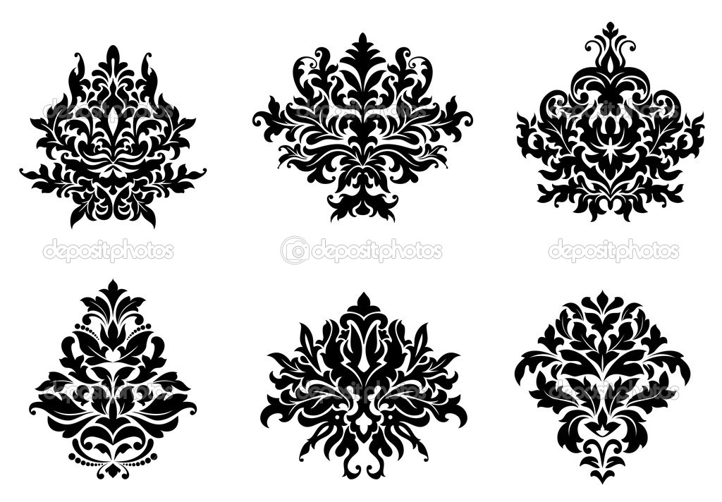 Floral and foliate design elements