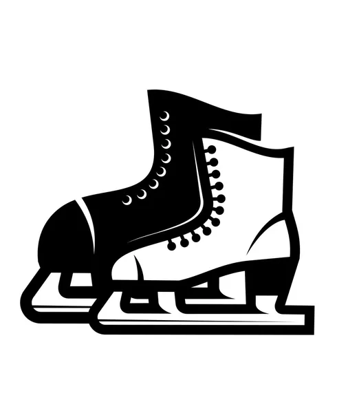 Paire de patins à glace — Image vectorielle