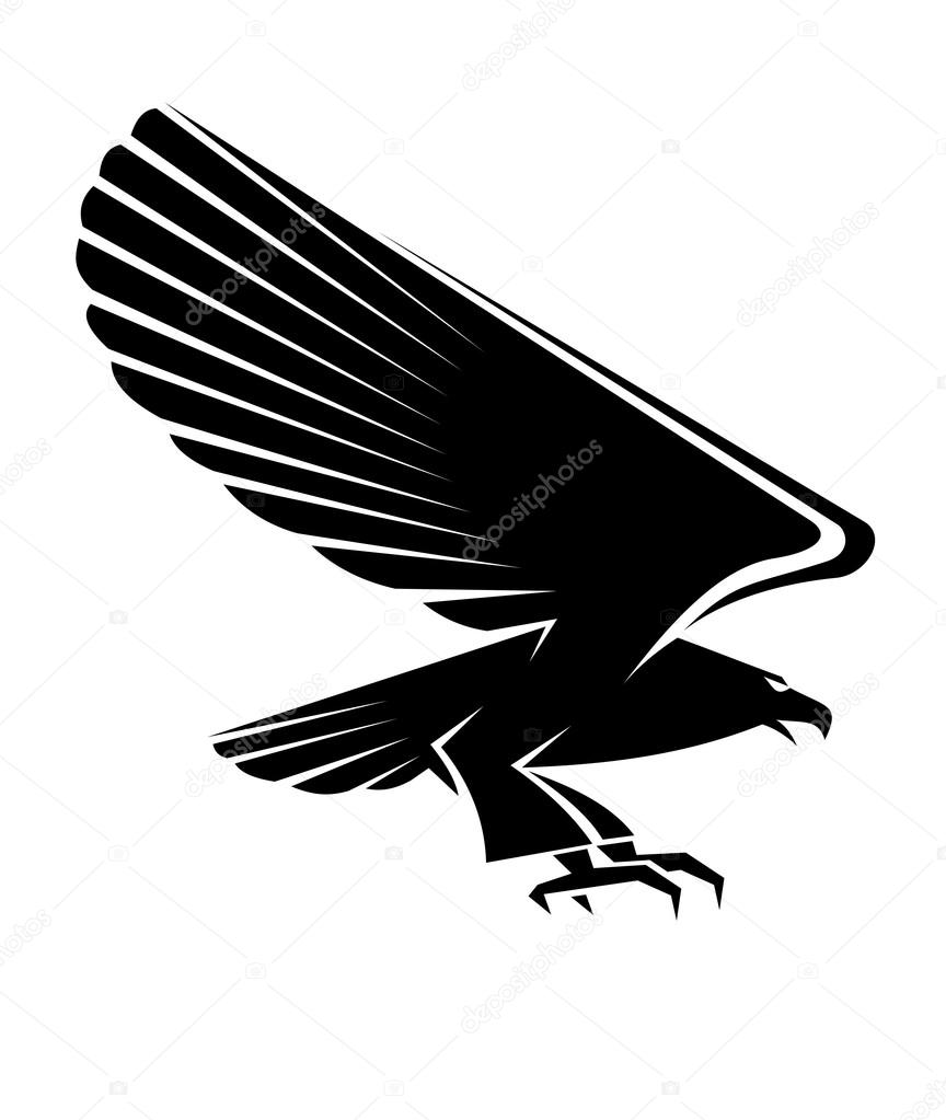 Black eagle tattoo