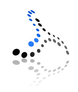 daireler oblik bir desen ile soyut tasarım