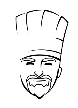 sakallı bir miğfer Şefle