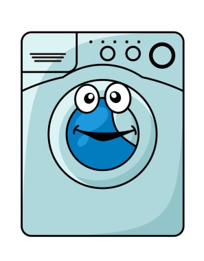 çamaşır makinesi karikatür çizimi