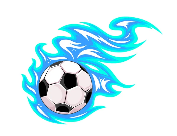 Championship soccer ball or football — Stock Vector