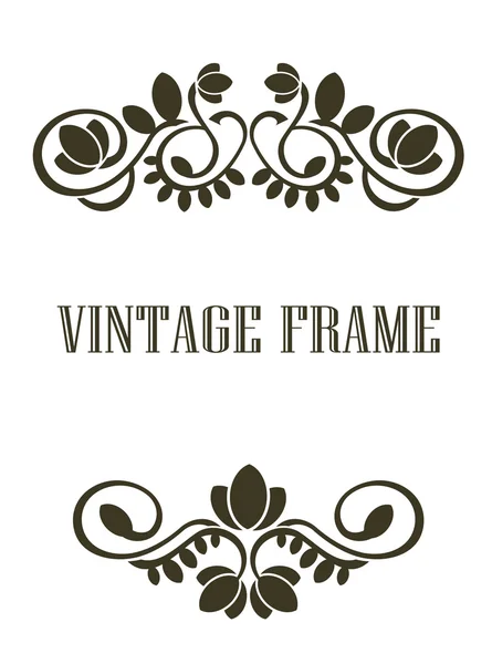 Vintage Rahmen Randelemente — Stockvektor