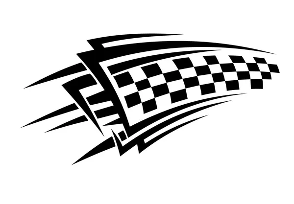 Tribal racing tattoo — Stockvector