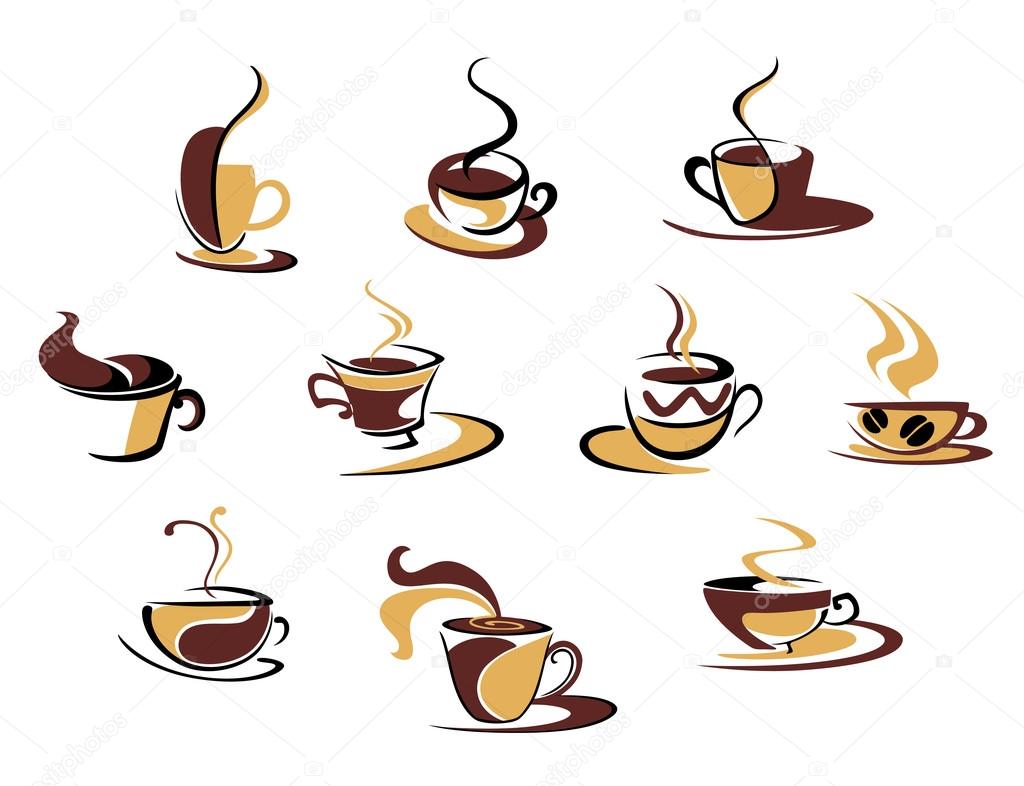 Different coffee cups Stock Vector Image by ©Seamartini 39586339