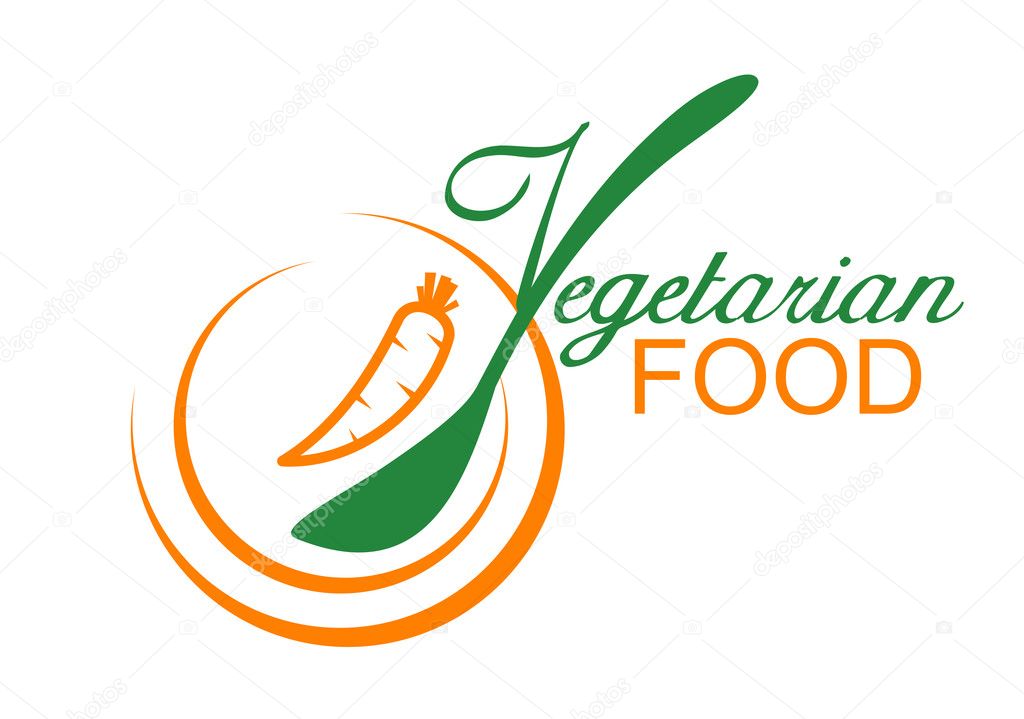 Vegetarian food symbol