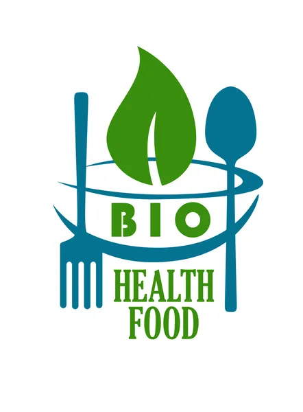 Bio health food icon — Stock Vector