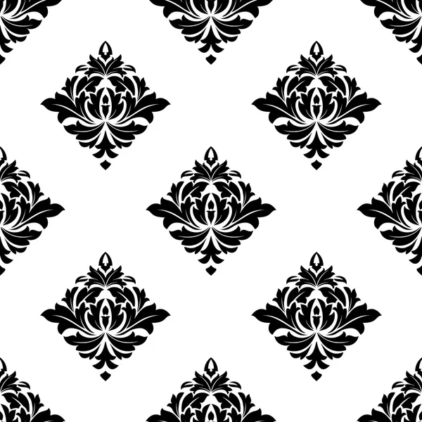 Motif abstrait blanc et noir sans couture — Image vectorielle