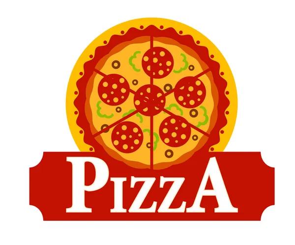 Signo de pizza — Vector de stock