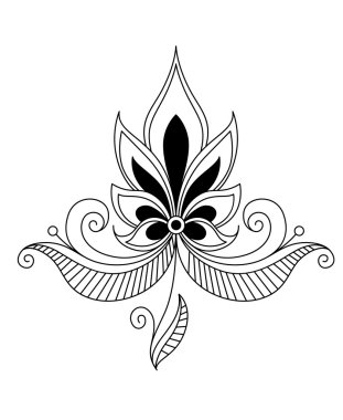 çiçek tasarım öğesi