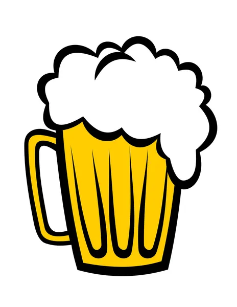 Pivo osvěžující pěnivý pivo — Stockový vektor