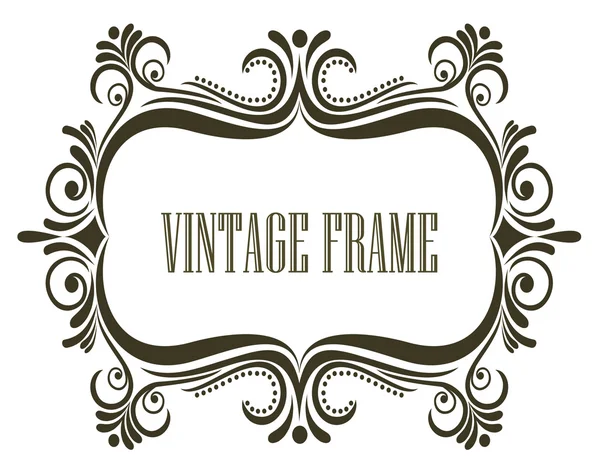 Vintage frame met decoratie — Stockvector