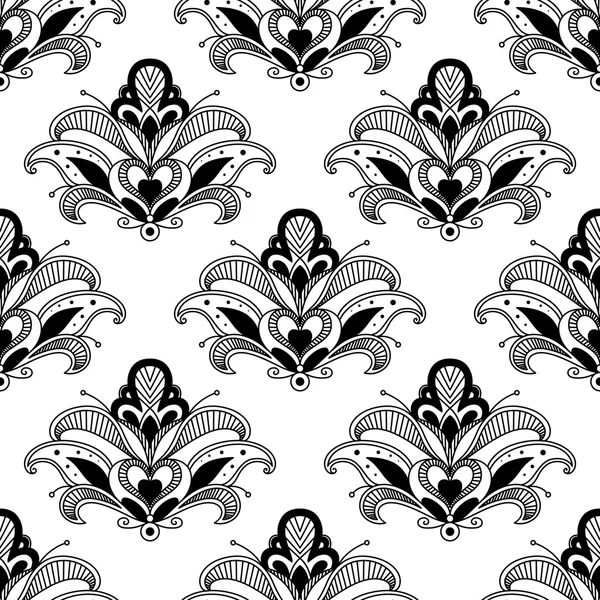 Ornate floral persian seamless pattern — Stock Vector