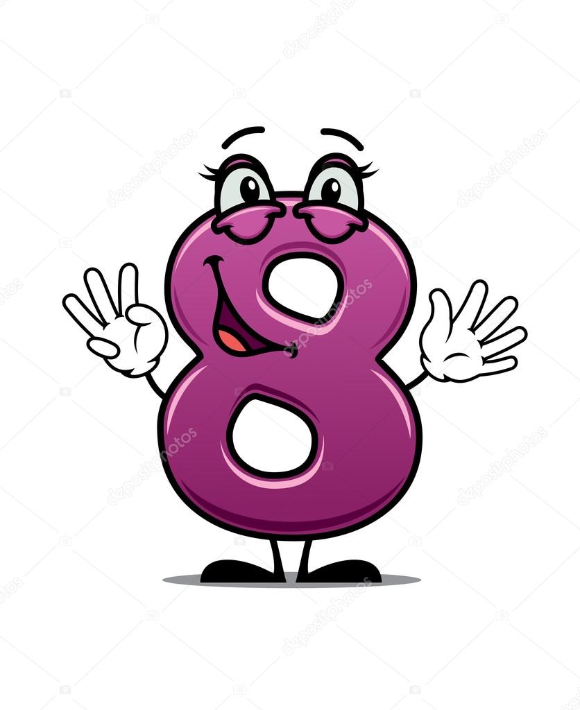 Adorable happy number 8