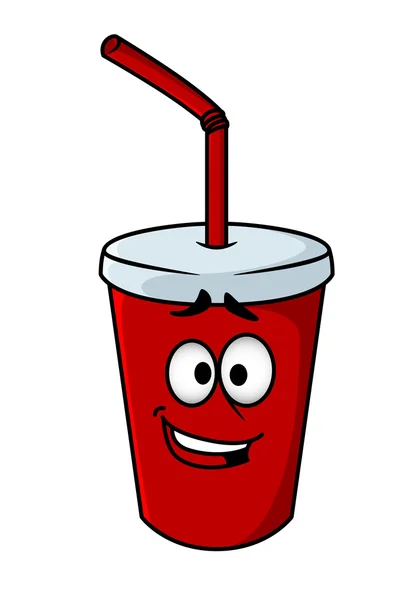 Cartoon takeaway soda — Stock vektor