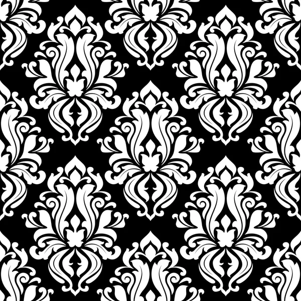 Retro black and white seamless pattern — Stock Vector