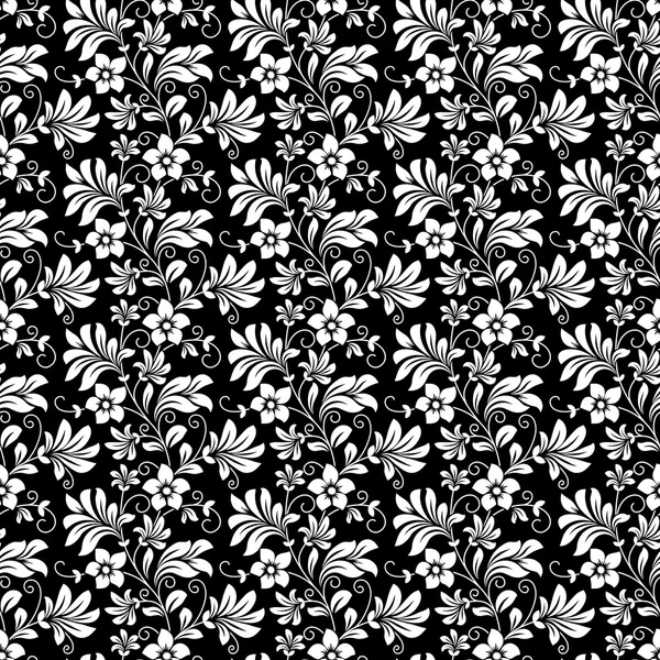 Prachtig ingewikkelde retro naadloze floral patroon — Stockvector