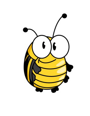 mutlu gülen şişman küçük bumble bee