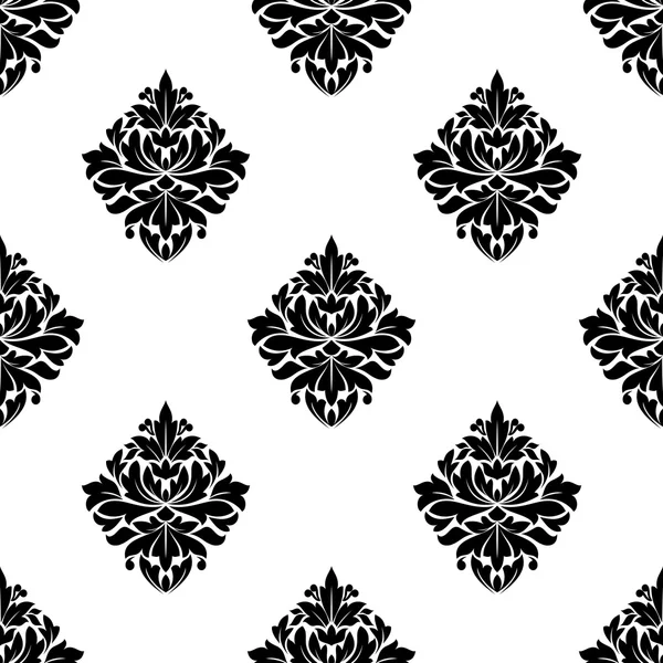 Motifs arabesques floraux motif sans couture — Image vectorielle