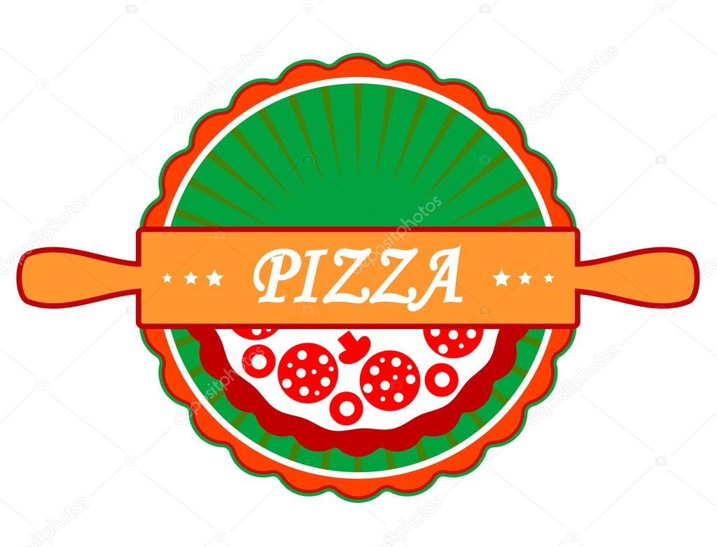Pizza icon or label